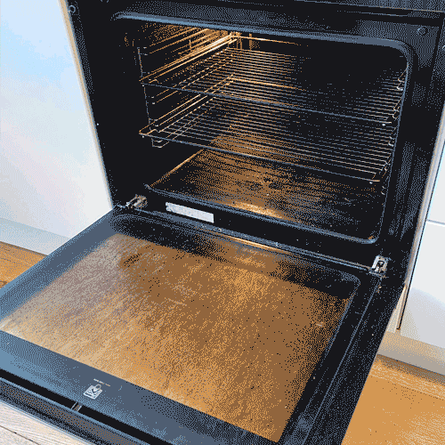 Oven Cleaning – Before and After